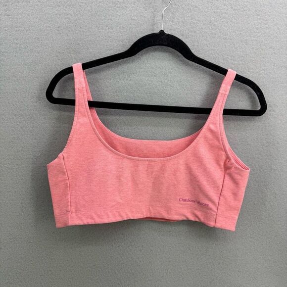 Outdoor Voices Womens Pink Supportive Scoop Neck Sports Bra Size XL - Picture 3 of 9